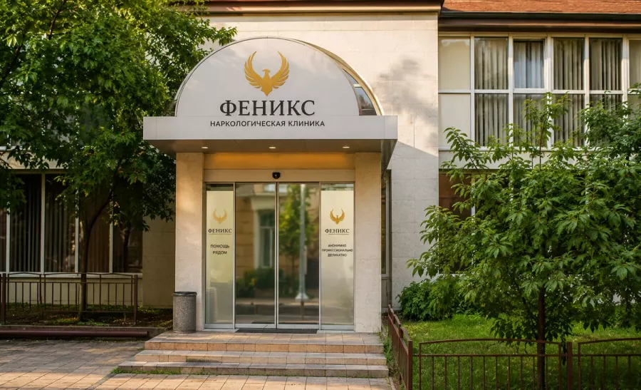 Вход в наркологическую клинику «Феникс» в Муроме